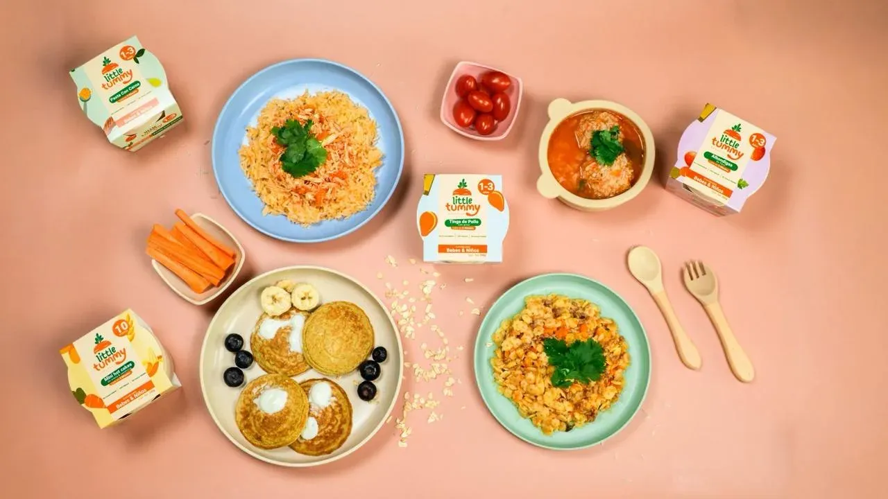 Platillos naturales Little Tummy con fruta y verdura fresca, comida para bebés en Monterrey