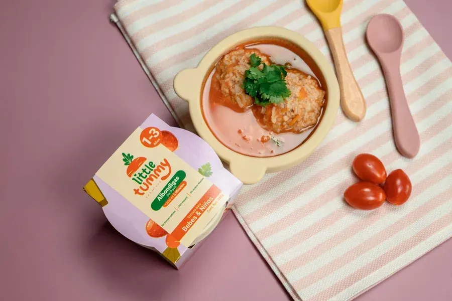 Albóndigas de Pavo (sin sal) para bebé de 10 meses a 1 año, comida natural sin conservadores de Little Tummy Monterrey