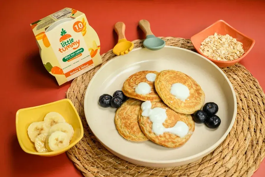Mini hot cakes de avena & zanahoria para bebés y niños, comida natural sin conservadores de Little Tummy Monterrey